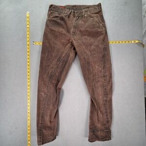 Levis Red Jeans Mens Brown Denim Made in Italy Fits 30x29